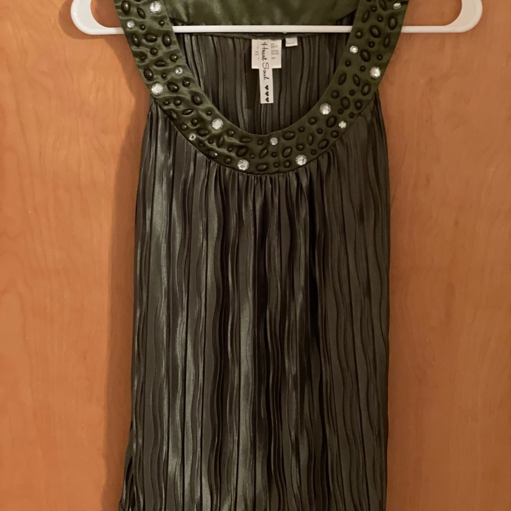 Green tank top blouse!